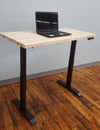LifeDesk 2 Leg Desk with Butcher Block Top