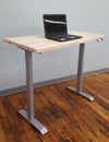 LifeDesk 2 Leg Desk with Butcher Block Top